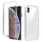 For iPhone XS Max Shockproof  High Transparency Two-color Gradual Change PC+TPU Candy Colors Protective Case(Transparent) - 1
