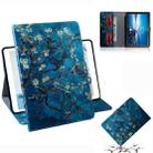 For Lenovo Tab M10 FHD REL TB-X605 Coloured Drawing Horizontal Flip Leather Case with Holder & Card Slots & Wallet(Apricot Flower) - 1