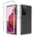 For Samsung Galaxy S21 Ultra 5G Shockproof  High Transparency Two-color Gradual Change PC+TPU Candy Colors Protective Case(Transparent) - 1