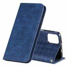 For Motorola Moto G9 Plus Lucky Flowers Embossing Pattern Magnetic Horizontal Flip Leather Case with Holder & Card Slots(Dark Blue) - 1