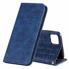 For OPPO Realme C11 Lucky Flowers Embossing Pattern Magnetic Horizontal Flip Leather Case with Holder & Card Slots(Dark Blue) - 1