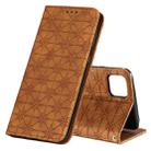 For OPPO Realme C11 Lucky Flowers Embossing Pattern Magnetic Horizontal Flip Leather Case with Holder & Card Slots(Yellow Brown) - 1