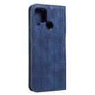 For OPPO Realme C15 / C12 Lucky Flowers Embossing Pattern Magnetic Horizontal Flip Leather Case with Holder & Card Slots(Dark Blue) - 3