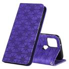 For Google Pixel 5 Lucky Flowers Embossing Pattern Magnetic Horizontal Flip Leather Case with Holder & Card Slots(Purple) - 1