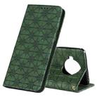 For Xiaomi Mi 10T Lite 5G Lucky Flowers Embossing Pattern Magnetic Horizontal Flip Leather Case with Holder & Card Slots(Dark Green) - 1