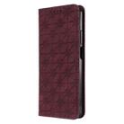For Xiaomi Mi 10T Lite 5G Lucky Flowers Embossing Pattern Magnetic Horizontal Flip Leather Case with Holder & Card Slots(Wine Red) - 2