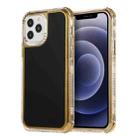 For iPhone 11 3 in 1 Dreamland Electroplating Solid Color TPU + Transparent Border Protective Case (Black) - 1