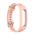 For Huawei Honor Band 4 Running Version / Band 3e Universal Silicone  Watch Band(Light Pink) - 1