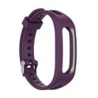 For Huawei Honor Band 4 Running Version / Band 3e Universal Silicone  Watch Band(Purple) - 1