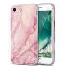 TPU Gilt Marble Pattern Protective Case For iPhone 8 / 7(Pink) - 1