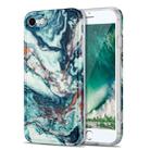 TPU Gilt Marble Pattern Protective Case For iPhone 8 / 7(Green) - 1