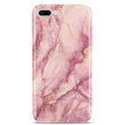 TPU Gilt Marble Pattern Protective Case For iPhone 8 Plus / 7 Plus(Pink) - 1