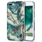 TPU Gilt Marble Pattern Protective Case For iPhone 8 Plus / 7 Plus(Green) - 1
