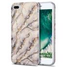 TPU Gilt Marble Pattern Protective Case For iPhone 8 Plus / 7 Plus(Grey) - 1