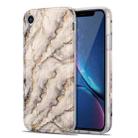 TPU Gilt Marble Pattern Protective Case For iPhone XR(Grey) - 1