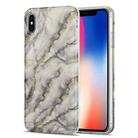 TPU Gilt Marble Pattern Protective Case For iPhone XS Max(Grey) - 1