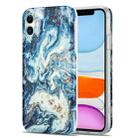 TPU Gilt Marble Pattern Protective Case For iPhone 11(Blue) - 1