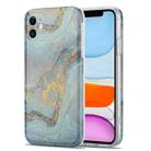 TPU Gilt Marble Pattern Protective Case For iPhone 11(Light Blue) - 1