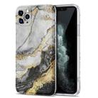 TPU Gilt Marble Pattern Protective Case For iPhone 11 Pro(Black Grey) - 1