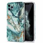 TPU Gilt Marble Pattern Protective Case For iPhone 11 Pro(Green) - 1