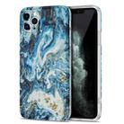 TPU Gilt Marble Pattern Protective Case For iPhone 11 Pro(Blue) - 1