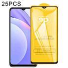 For Xiaomi Redmi Note 9 4G 25 PCS 9D Full Glue Full Screen Tempered Glass Film - 1