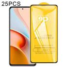 For Xiaomi Redmi Note 9 Pro 5G 25 PCS 9D Full Glue Full Screen Tempered Glass Film - 1