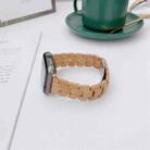 Wooden Bead Woven Watch Band For Apple Watch Ultra 49mm&Watch Ultra 2 49mm / Series 9&8&7 45mm / SE 3&SE 2&6&SE&5&4 44mm / 3&2&1 42mm(Brown) - 1