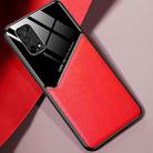 For OPPO Realme V5 All-inclusive Leather + Organic Glass Protective Case with Metal Iron Sheet(Red) - 1