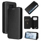 For Oukitel WP5 / WP5 Pro Carbon Fiber Texture Horizontal Flip TPU + PC + PU Leather Case with Card Slot(Black) - 1