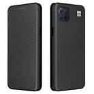 For LG K92 5G Carbon Fiber Texture Horizontal Flip TPU + PC + PU Leather Case with Card Slot(Black) - 2