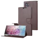For Galaxy Note 10+ MERCURY GOOSPERY BRAVO Series Crazy Horse Texture Horizontal Flip Leather Case with Holder & Card Slots & Wallet((Brown) - 1