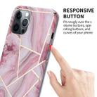 For iPhone 12 Pro Max Splicing Marble Pattern TPU Protective Case(Light Pink Grey) - 4