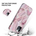 For iPhone 12 Pro Max Splicing Marble Pattern TPU Protective Case(Light Pink Grey) - 5