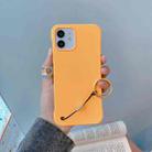 Skin Feeling Protective Case with Lanyard For iPhone 11(Yellow) - 1