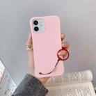Skin Feeling Protective Case with Lanyard For iPhone 11 Pro(Pink) - 1