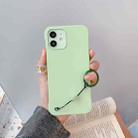For iPhone 12 mini Skin Feeling Protective Case with Lanyard (Green) - 1
