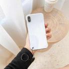 Non-frame Four-corner Shockproof PC Case with Finger Ring Strap For iPhone XS / X(Black) - 1