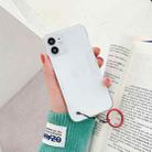 For iPhone 12 mini Non-frame Four-corner Shockproof PC Case with Finger Ring Strap (Red) - 1