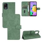For LG K52 / K62 Solid Color Skin Feel Magnetic Buckle Horizontal Flip Calf Texture PU Leather Case with Holder & Card Slots & Wallet(Green) - 1