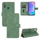 For vivo Y17 / Y15 / Y12 Solid Color Skin Feel Magnetic Buckle Horizontal Flip Calf Texture PU Leather Case with Holder & Card Slots & Wallet(Green) - 1