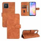 For Huawei nova 8 SE Solid Color Skin Feel Magnetic Buckle Horizontal Flip Calf Texture PU Leather Case with Holder & Card Slots & Wallet(Brown) - 1