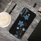 For Huawei P Smart 2021 Oil Embossed Coloured Drawing Pattern Shockproof  TPU Protective Case(Little Orchid) - 1