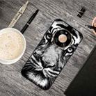 For Huawei Mate 40 Oil Embossed Coloured Drawing Pattern Shockproof  TPU Protective Case(White Tiger) - 1
