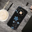 For Huawei Mate 40 Pro+ Oil Embossed Coloured Drawing Pattern Shockproof  TPU Protective Case(Little Orchid) - 1