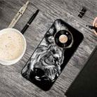 For Huawei Mate 40 Pro+ Oil Embossed Coloured Drawing Pattern Shockproof  TPU Protective Case(Lion) - 1
