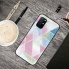 For OnePlus 8T Frosted Fashion Marble Shockproof  TPU Protective Case(Multicolor Square) - 1