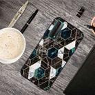 For Huawei P Smart 2021 Frosted Fashion Marble Shockproof  TPU Protective Case(Hexagon Black) - 1