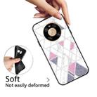 For Huawei Mate 40 Pro Frosted Fashion Marble Shockproof  TPU Protective Case(White Pink Triangle) - 3