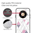 For Huawei Mate 40 Pro Frosted Fashion Marble Shockproof  TPU Protective Case(White Pink Triangle) - 4